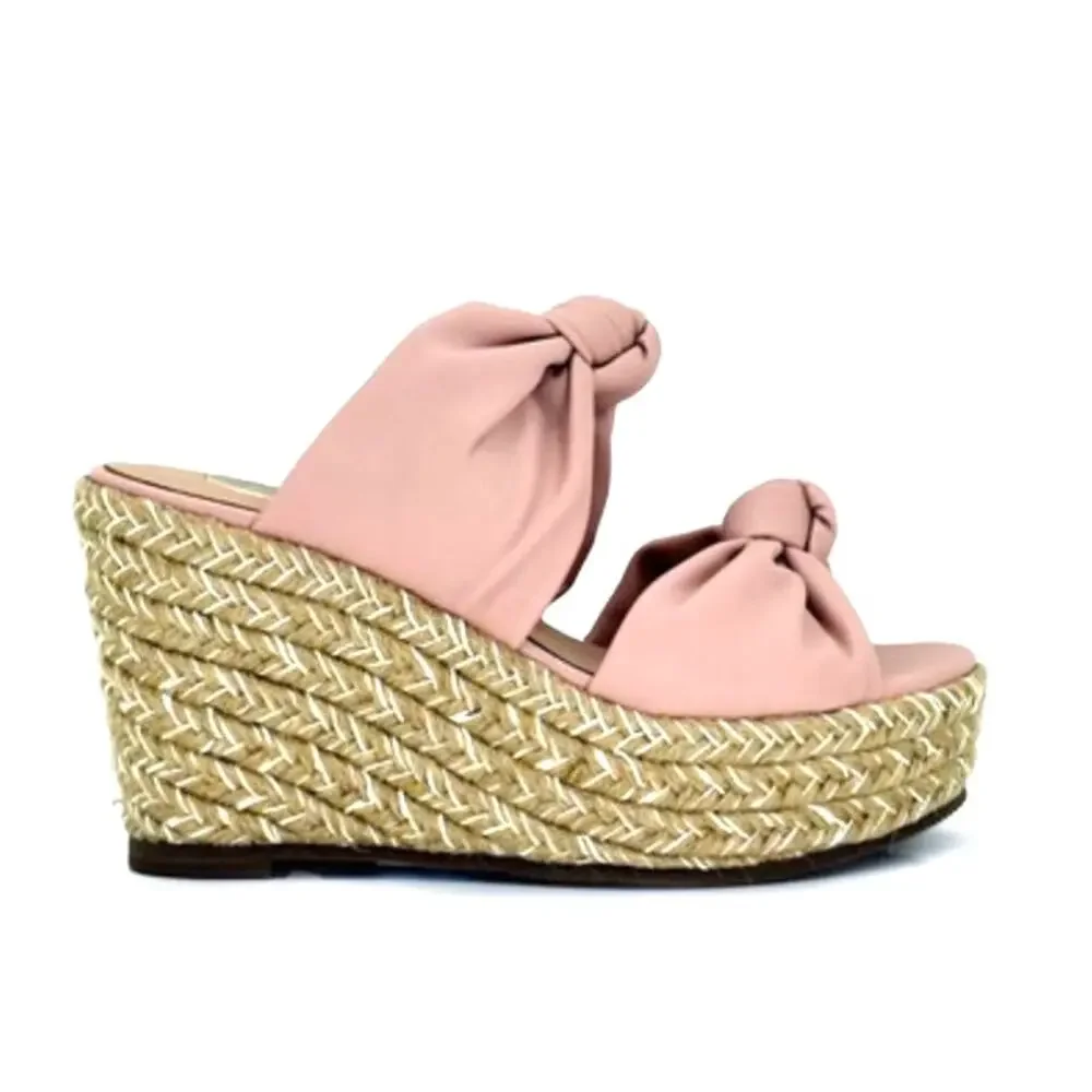 EXE' Valeria 905 Wedges Pink Leather sz‎ 38